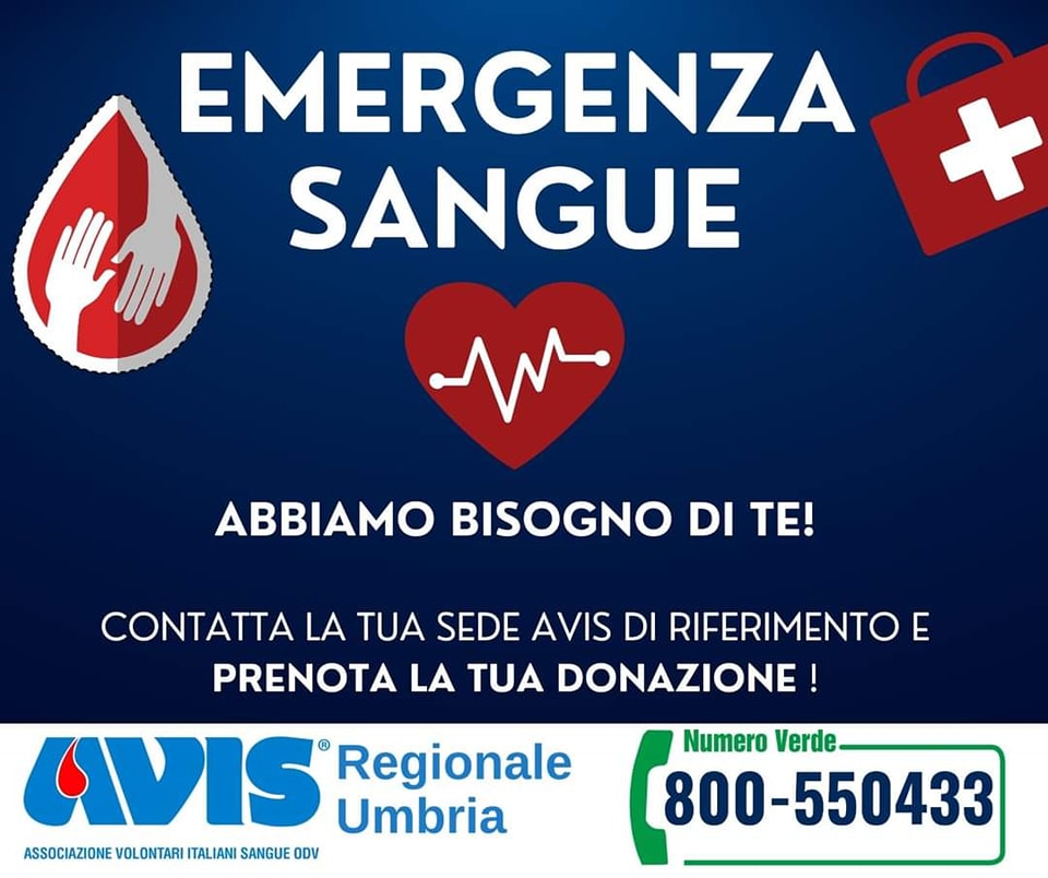 grave emergenza sangue